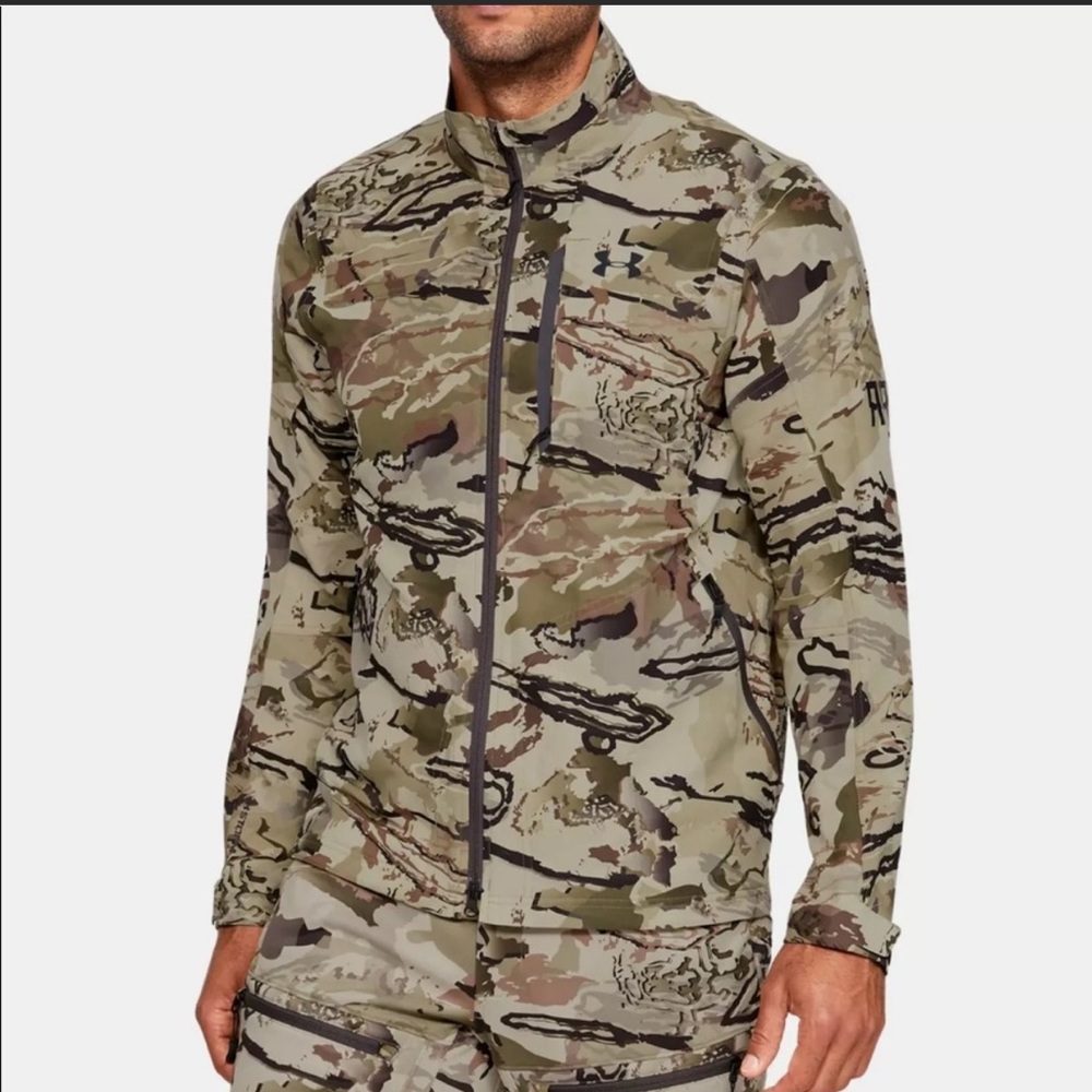 Mens Under Armour Ridge Reaper Raider Camo‎ Hunting Hiking Jacket NWT